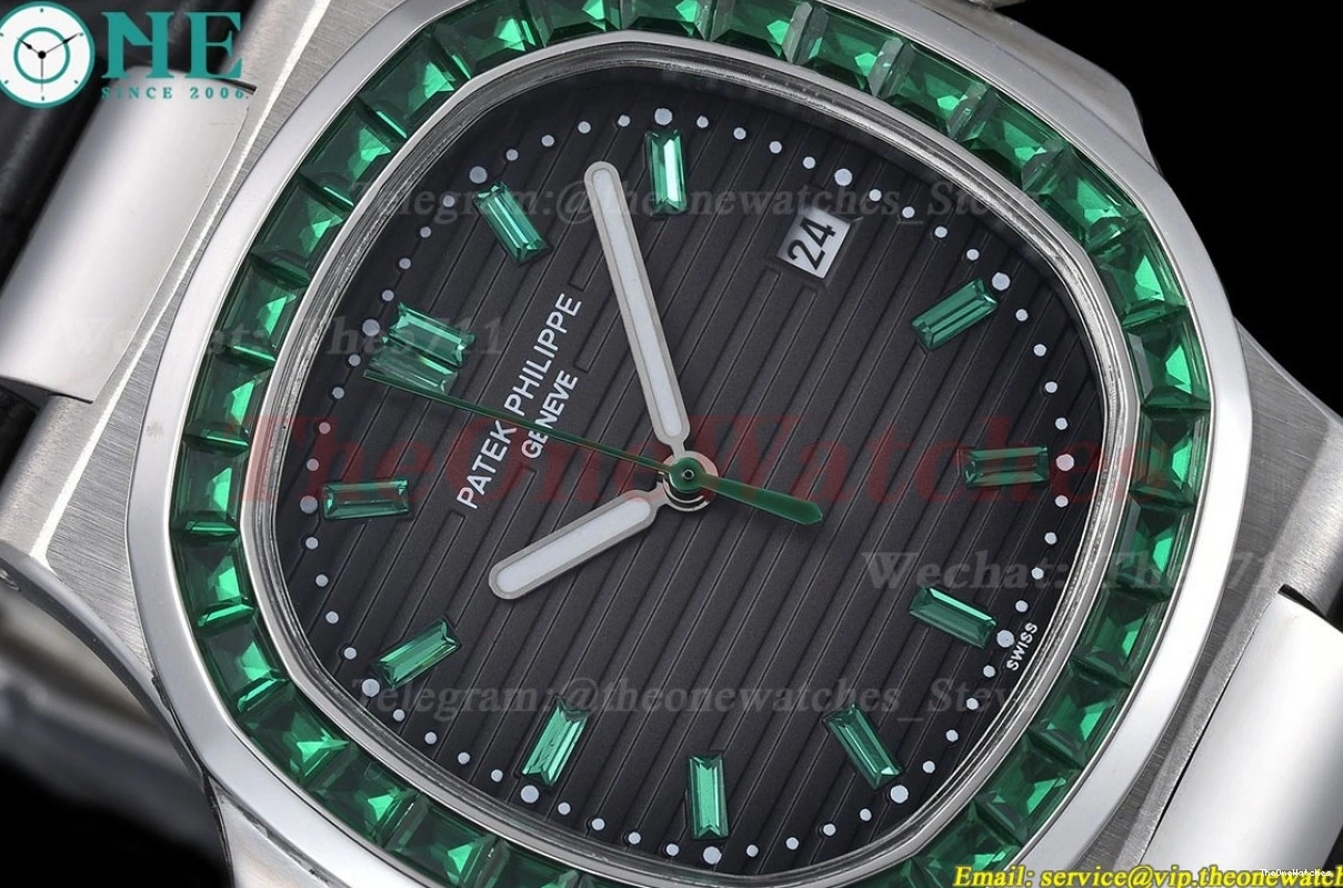 Dial MY8215 Diamond GDF LE Nautilus SS Dia 40mm Grey Green 0520